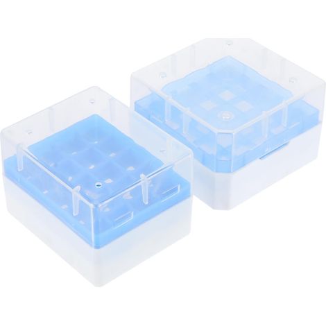 Boîte de Conservation pour Cryotubes en Pp 2pcs Compartiments Multiples Bleu pour Laboratoire Protection et Rangement Pratique Tubes Réactifs Couleur Aléatoire (1/5)