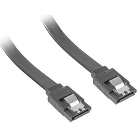 Câble SATA Lanberg Data III (6 Gb/s) femelle/femelle, 0,5 m, fixations métalliques noires (1/5)