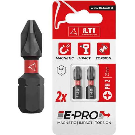 INSERTI IMPACT PER VITI CON IMPRONTA A CROCE 'POZIDRIV' E-PRO KRINO PZ 3