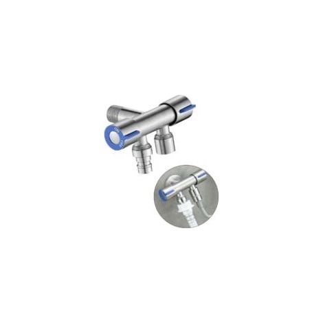 Umstellventil, Eckventil, universelles 1/2"-Messing-Steuerventil mit Griff für Duschkopf, Waschmaschine, Toilette, Garten (1/5)