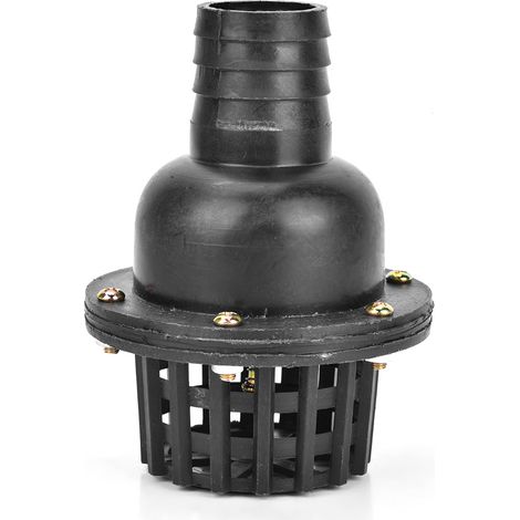 Fußventil für Wasserpumpen, schwarzes PVC-Flachrückschlagventil für Niederdruckmaschinen (1,5 Zoll) (1/5)