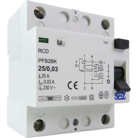 Interruttore differenziale 25A 30MA 2P 10KA TIPO B RCD rccb (1/3)