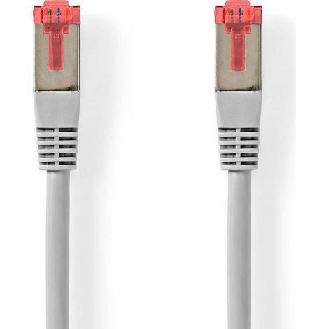 Nedis CAT6-Netzwerkkabel / RJ45 Stecker / RJ45 Stecker / SF/UTP / 20.0 m / Rund / PVC / Grau / Label