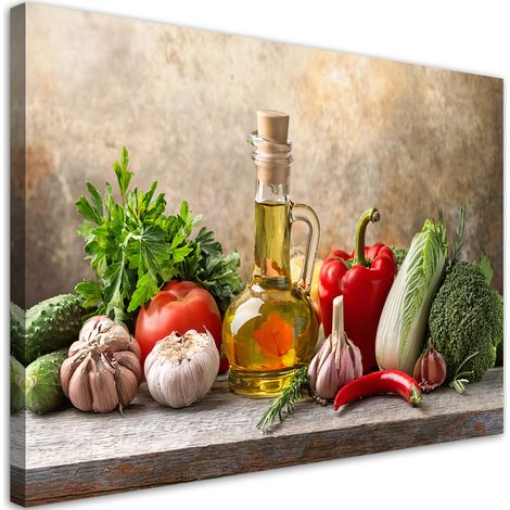Tableau déco Légumes dans la cuisine 90x60 (1/5)
