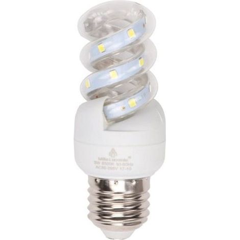 TrAdE Shop Traesio - Lampadina Led E27 11w 1045lm Tortiglione Vortice Spirale Luce Fredda Naturale Calda - -Bianco Naturale      - (1/2)