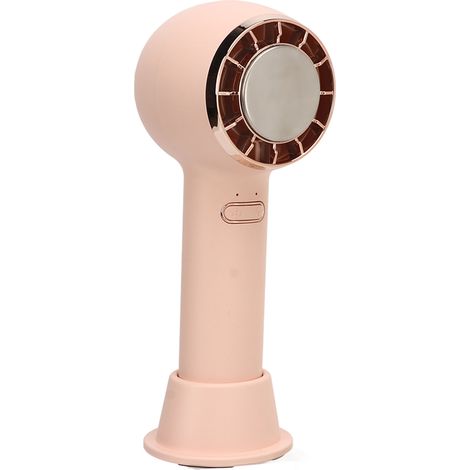 Mini-Taschenventilator mit Kühlplatte, tragbar, per USB aufladbar, ideal für Wimpern-Make-up, Kinder, Frauen, rosa. (1/4)