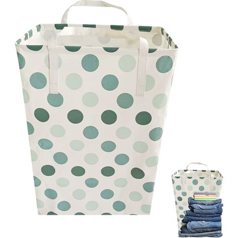 Panier À Linge Pliable - 75 L - Étanche - Poignées Renforcées - Pour Chambre À Coucher Salle De Bain Et Voyage - 1 Pièce (1/5)