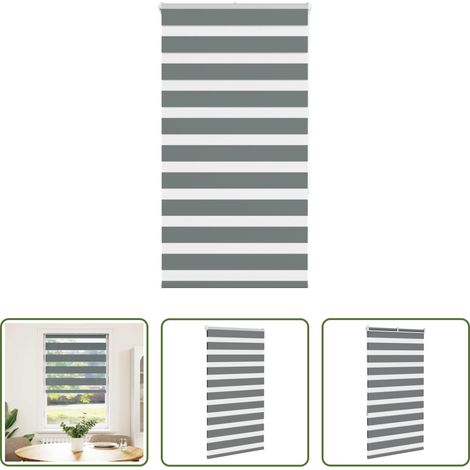 Doppelrollo -  Doppelrollo Dunkelgrau 70x150 cm Stoffbreite 65,9 cm Polyester (1/5)