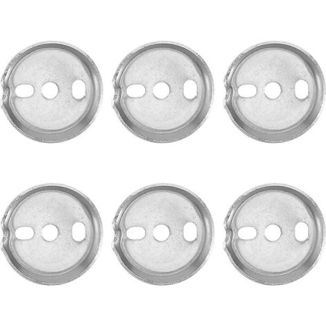Ensemble de 6 porte-serviettes ronds en acier, avec rondelles de 1,5 pouce. (1/5)