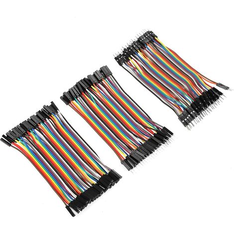 3 pièces coloré 10cm Planche à Pain Cavalier Fils Ruban câbles Kit 40pin mâle à mâle/Femelle Femelle à Femelle pour Planche à Pain (1/5)