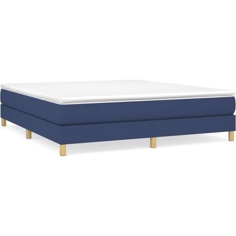 Maison Exclusive - Struttura Letto a Rete a Molle Blu 180x200 cm in Tessuto