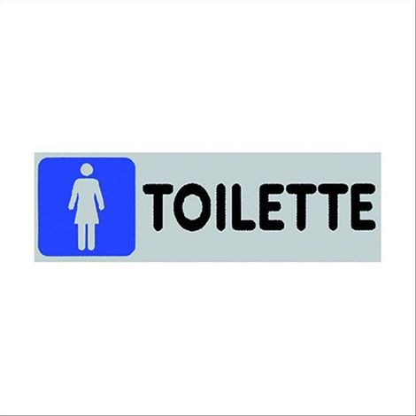 Adesivo Toilette donne negozi uffici luoghi pubblici 15CMx5CM