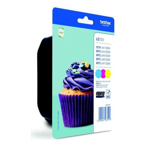 Brother LC123RBWBP Cartouche dencre Couleurs