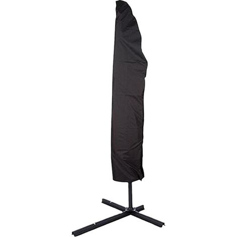 1pc Large Cantilever Parasol Cover with Telescopic Rod Waterproof UV Protection Garden Umbrella Cover (1/4)