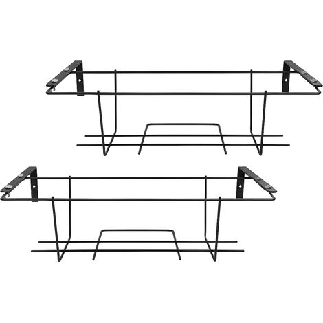 Set 2 balconiere REGOLABILI in metallo da 60 cm - con portata 15 kg - Fioriera portavaso in ferro verniciato nero per fiori e piante, supporto da appe (1/5)