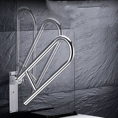 Maniglioni di sostegno accessibili per persone con disabilità - Maniglioni di sicurezza in acciaio inox 304 per bagni e servizi igienici - Installazione semplice per anziani e persone con disabilità (1/4)