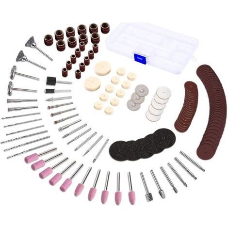 141Pcs Rotary Tool Accessories with 3mm Chuck/Universal Cutting/Polishing/Drilling/Grinding/Engraving (1/5)