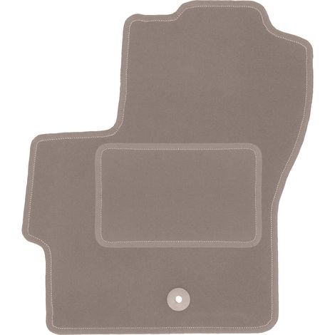 Alfombrilla de terciopelo para el conductor para: Mazda 3 I BK hatchback (2003-2009) beige