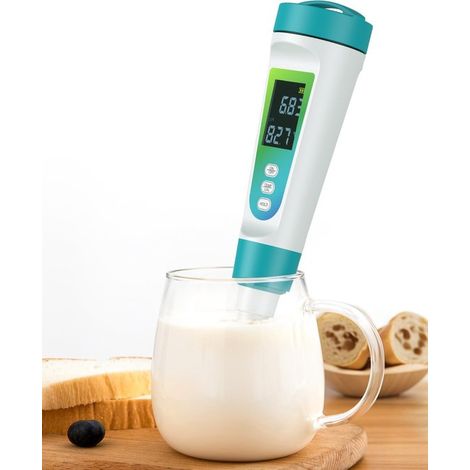 Digitales pH Meter für Lebensmittel hohe Präzision pH Wert Messungen Sauerteig Brot Fermentation Wurst Fleischkonserven Käse Wasser feste und hal (1/5)