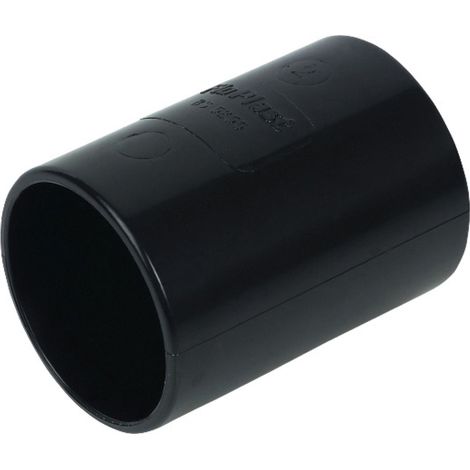 FloPlast ABS Coupling 50mm Black WS09B - Pack of 10 (1/2)
