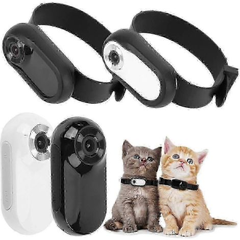 Caméra sans fil HD 1080p pour collier de surveillance pour chats et chiens, enregistreur vidéo, caméra portable, adaptée à une utilisation intérieure et extérieure (1/5)