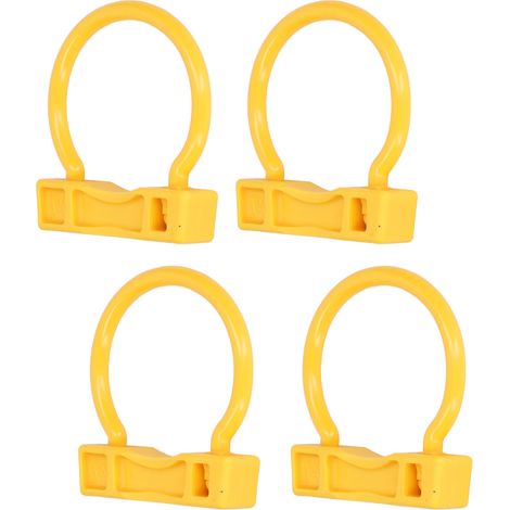 Set mit 4 Nasenringen für Rinder, hochelastisches gelbes Nylon, leicht, Nasenring für Kühe (1/5)