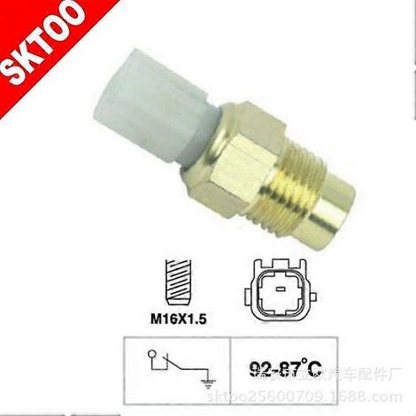 Compatible avec le commutateur de contrôle de température du ventilateur de radiateur du réservoir d'eau Toyota 89428-12160 (interrupteur thermique automatique). (1/2)