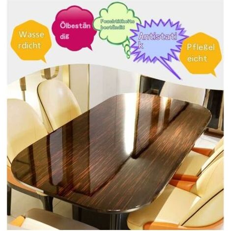 Transparente Klebefolie (40 x 300 cm) – wasser- und ölbeständig – für Küchen, Möbel und Fliesen – einfach anzubringen und zu reinigen (1/5)