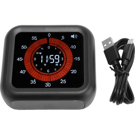 Timer visivo per bambini e adulti, strumento magnetico digitale per la gestione del tempo e la produttività con funzione silenziosa, ideale per cucina, scuola di cucina e aula. (1/5)