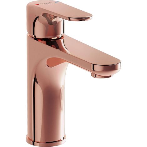 Vitra Root Round Basin Mixer Tap - Soft Copper (1/2)