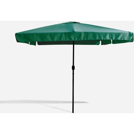 TrAdE Shop Traesio - Ombrellone Da Giardino Esterno Balcone Terrazzo Verde 3x2 Mt Con Manovella 223220 - (1/5)
