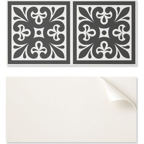 Panel de vinilo autoadhesivo con estampado de 100x50 cm con elegantes motivos.