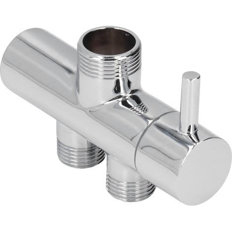 Inverseur de bras de douche G3/4 à G1/2, connecteur en t étanche, Valve de dérivation de douche en laiton pour salle de bains (1/4)