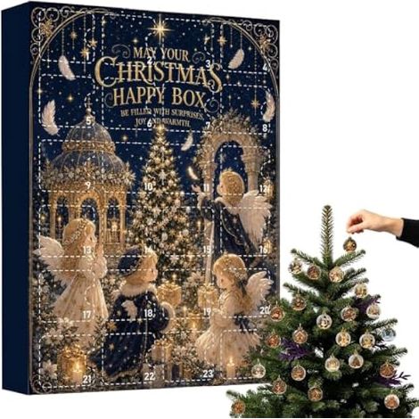 Calendrier de l'Avent 24 Jours Décor de Scène Festif en Acrylique 2D de 24 (1/5)