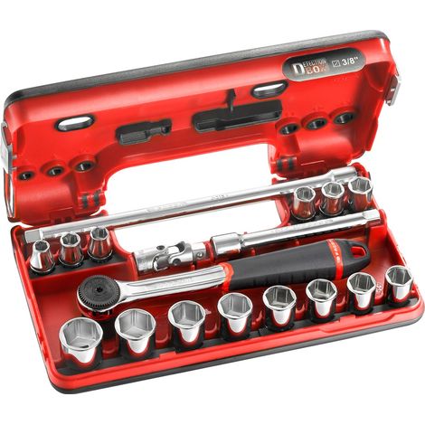 FACOM Steckschlüssel-Set 3/8 D-Box, 18-tlg. (1/2)