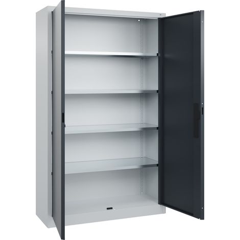 C+P Flügeltürenschrank Serie 89, 1950x1200x400mm, 7035/7016 (1/5)