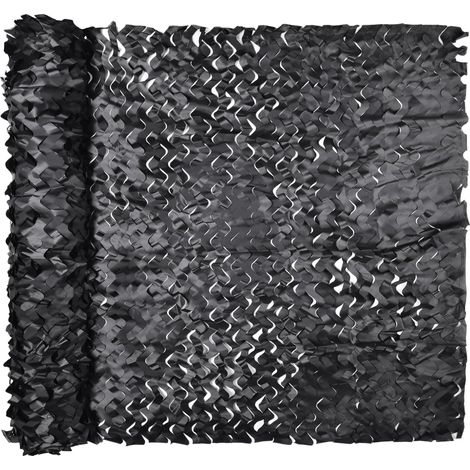 Malla de camuflaje, ideal para decoración, etc. (negra, 1 unidad) (1/5)