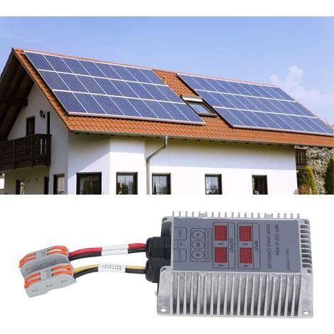 Regolatore di carica solare MPPT da 400 W, 24-85 V, con display LCD impermeabile e regolazione della tensione. (1/5)