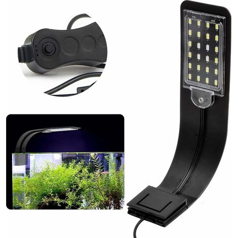 Lampe LED ultra-mince pour aquarium avec lumière blanche et bleue Triumph, 2,5 A, noire (1/5)