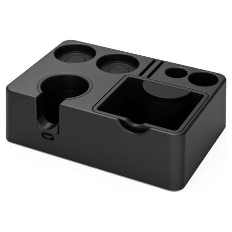 Pressino per espresso, contenitore rimovibile per caffè macinato con pressino, scatola porta caffè espresso 10 in 1, compatibile con pressini, portafiltri e filtri per caffè da 51, 54 e 58 mm e (1/5)