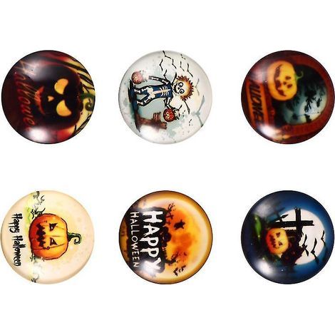 Lot de 6 aimants autocollants pour réfrigérateur, décoration d'Halloween (1/3)