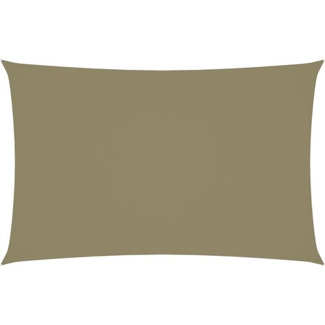 Ombrellone in tessuto vela rettangolare tessuto oxford 5 x 8 mt beige 020009727