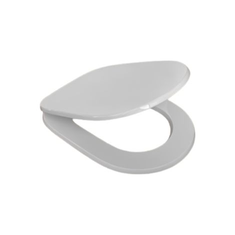 Sedile WC in MDF Bianco con Cerniere Regolabili in Metallo – Distanza Fori 110–210 mm