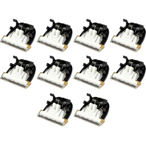 10X Professionnel Ciseaux pour Animaux de Compagnie ÉLectrique Tondeuse à Cheveux Tondeuse Chiens Machine de DéCoupe CéRamique Titanium Couteau pour RFCD-9100 9600 (1/5)