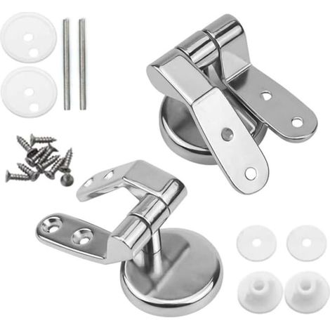 Kit de fixation pour abattant de WC - Charnières de siège de WC - Fixation pour siège de toilette - Accessoires universels - Char (1/3)
