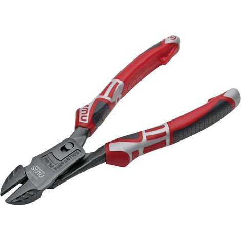 Pince coupante diagonale 200 mm 13869200 – Forte démultiplication – Pour atelier – Tranchants trempés – Gaine SoftGrip ergonomique – NWS