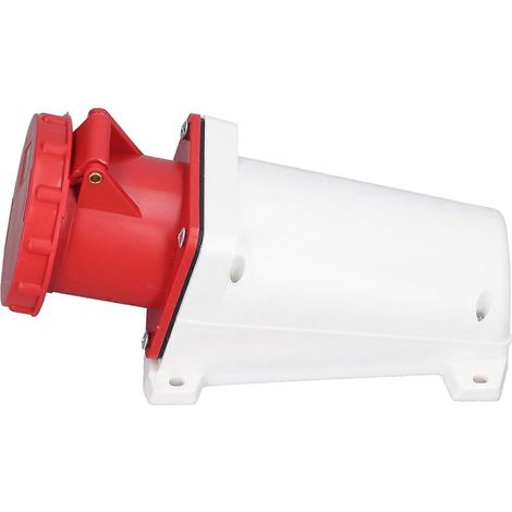 Industrielle Steckdose IP67 wasserdichter Luftfahrtstecker 5-polig 63A 220–415V für Fabriken