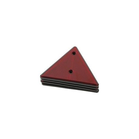 4 x Catadioptre Triangle Rouge, Catadioptre Triangle pour Remorque, Catadioptre Visser Fixe Remorque Réflecteurs, Catadioptre Triangle Signalisation, Appliquer à RV Caravanes Remorque Camion (1/4)