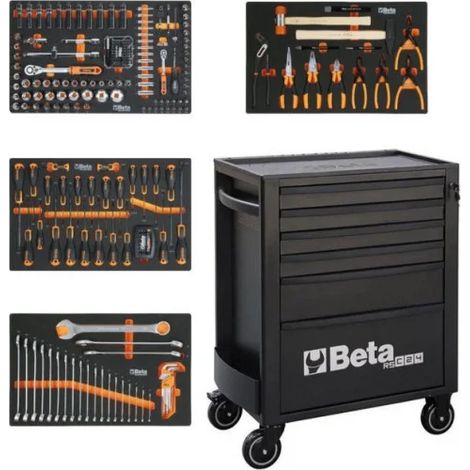 Beta BW 2400RSC24/6N-249UT Cassettiera nera con assortimento 249 Pz.