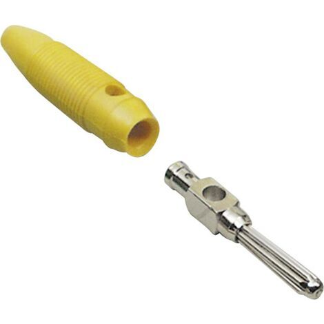 BKL Electronic 072179 Fiche banane mâle, droit Ø de la broche: 4 mm jaune 1 pc(s) (1/3)